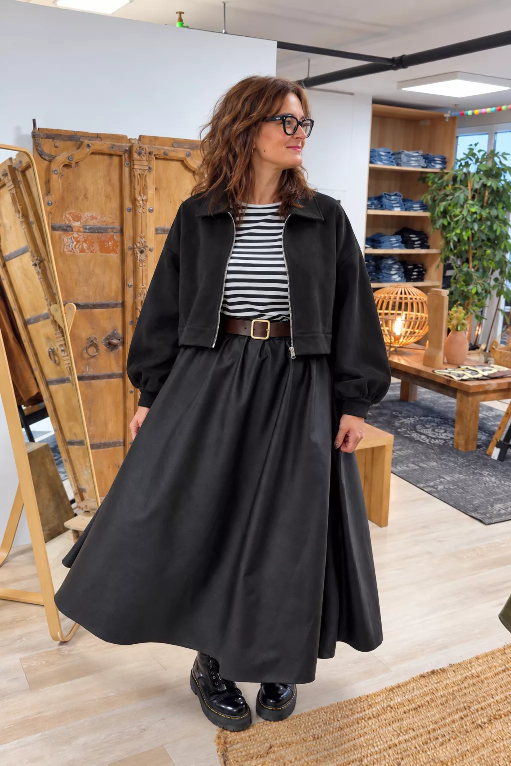 VESTE COURTE – INA – GRANDE TAILLE 50–54