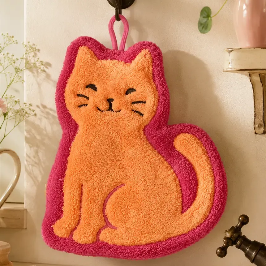 KOREANISCHES HANDTUCH – NIEDLICHE KATZE – HAPPY HANDS – MIMISUKI