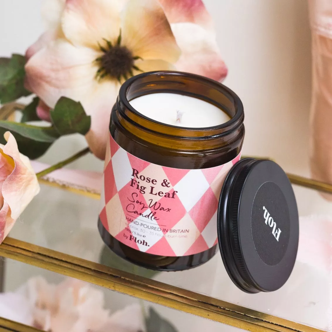 DUFTKERZE – ROSE & FIG LEAF – TOASTED CRUMPET – 150 G