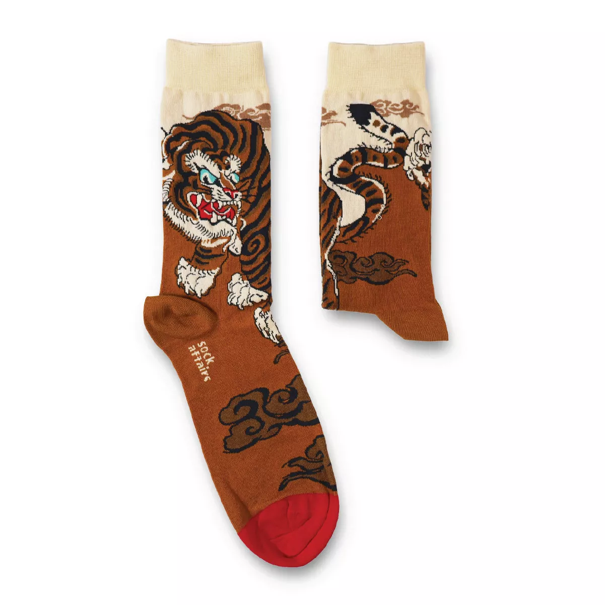 CHAUSSETTES HOMMES – TATOUAGE TIGRE TRADITIONNEL – SOCK AFFAIRS