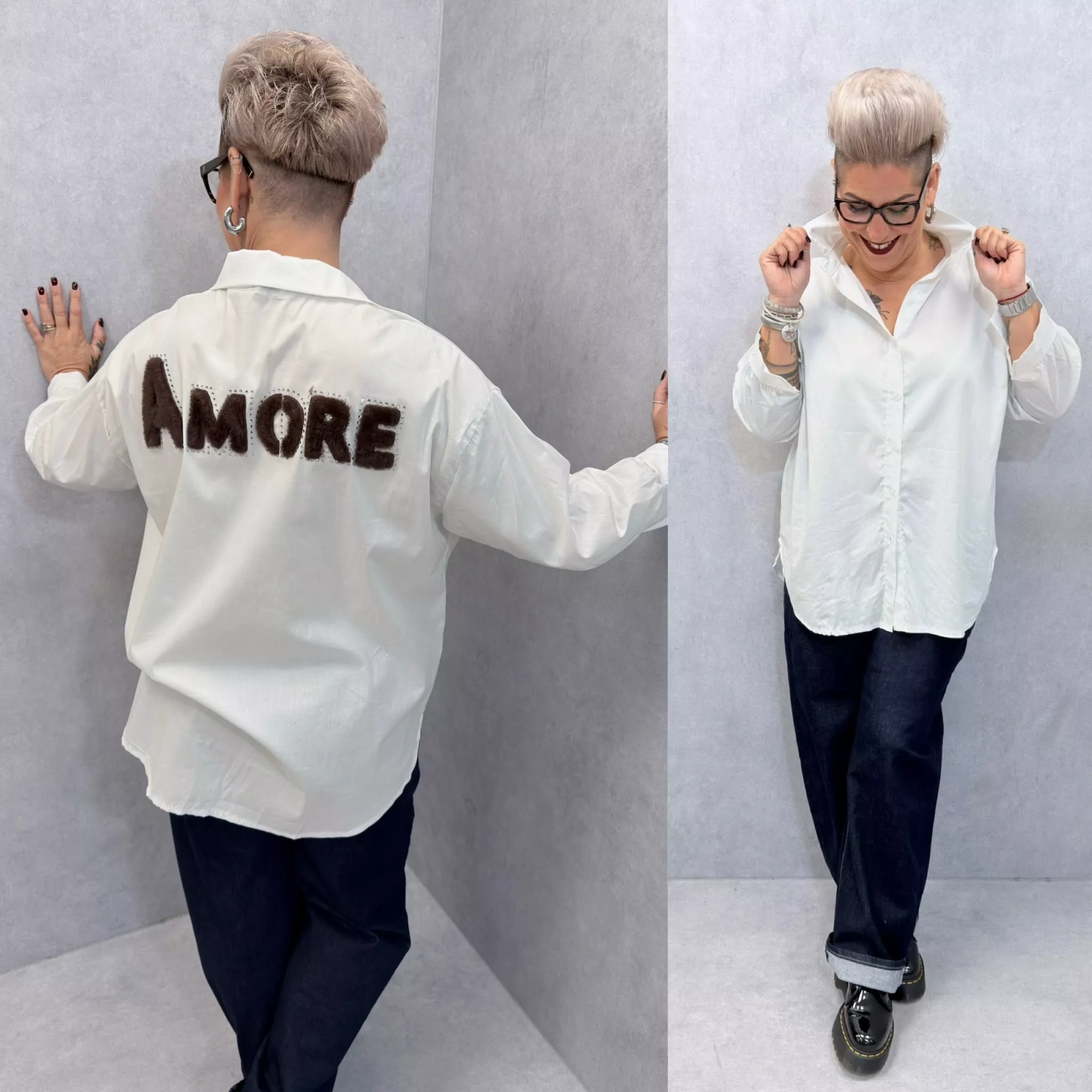 CHEMISE AMORE - GRANDE TAILLE 46-50