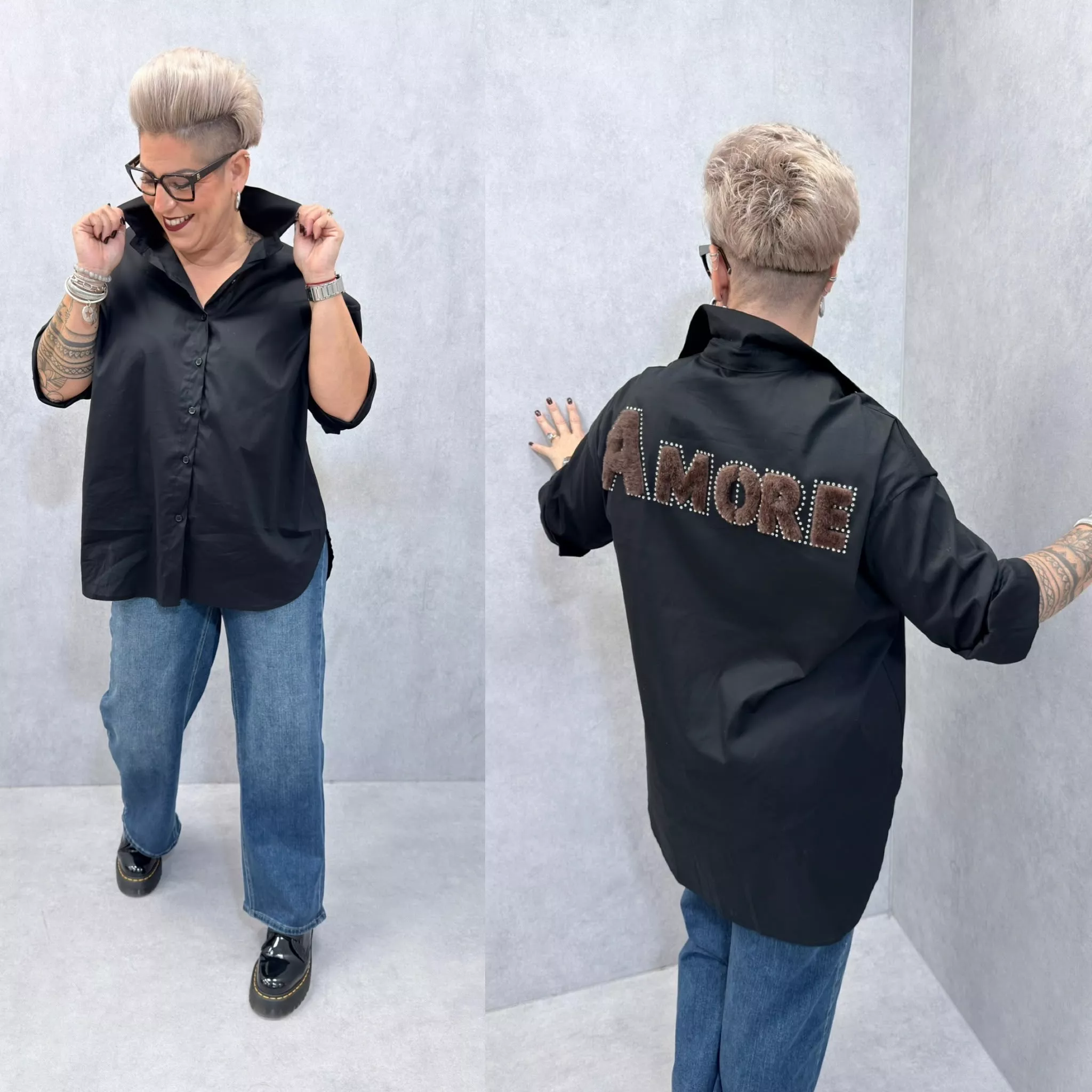 CHEMISE AMORE - GRANDE TAILLE 46-50