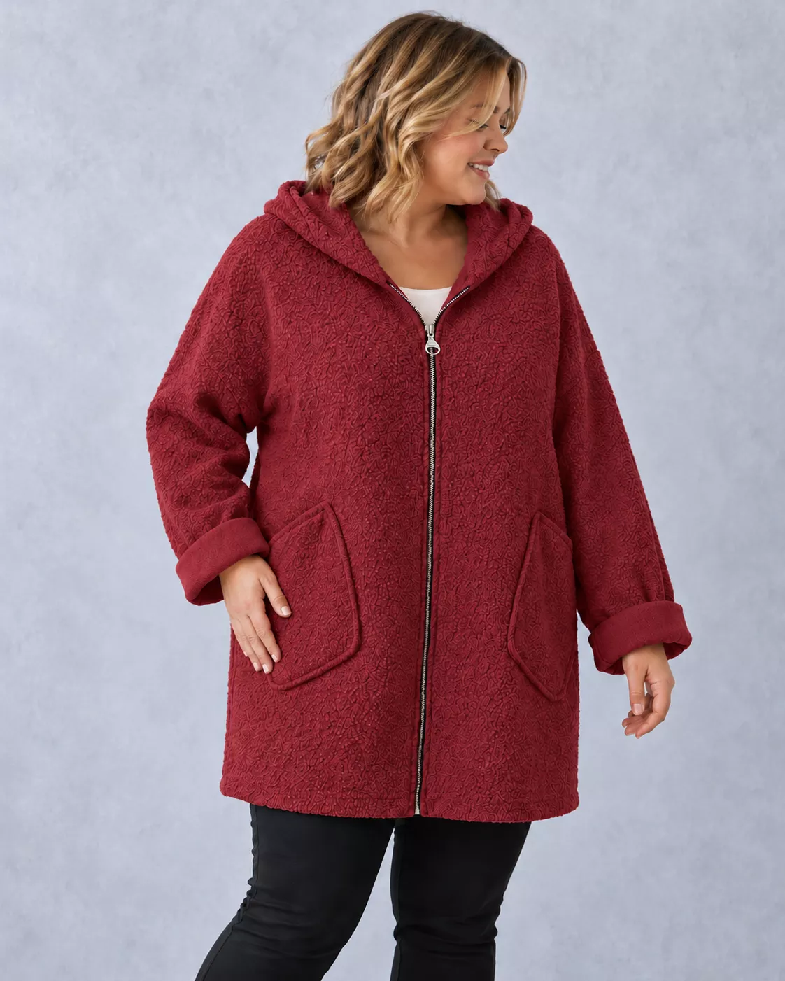 BOUCLÉ-JACKE - GROSSE GRÖSSEN 48-52