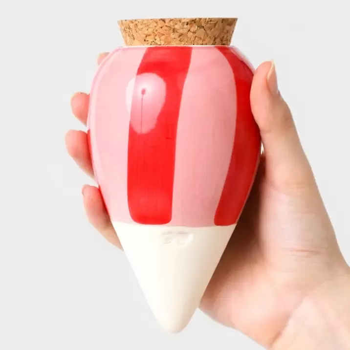 OLLA D’ARROSAGE – RAYÉ ROSE ET ROUGE – PEPIN