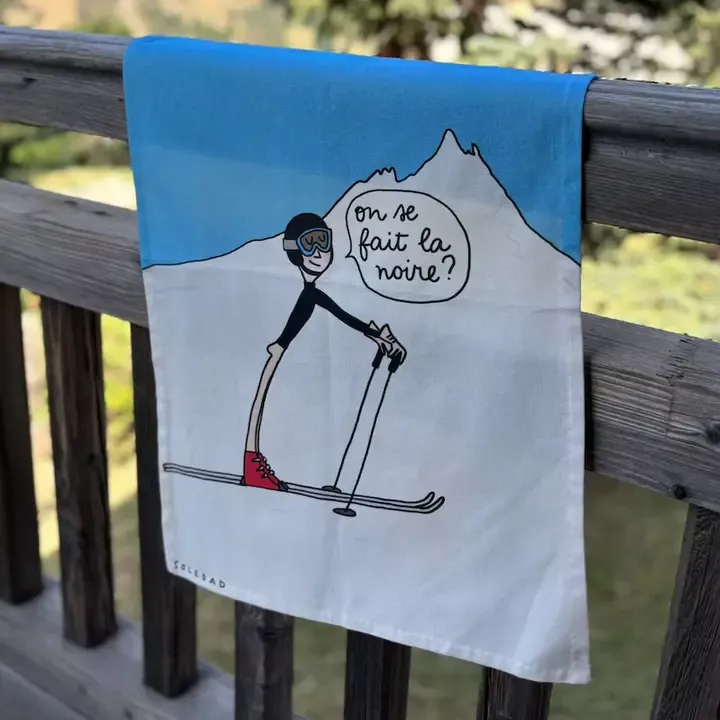 TORCHON DE CUISINE LA PISTE NOIRE – SOLEDAD – LES CHAHUTÉES