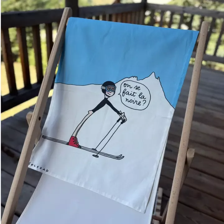 TORCHON DE CUISINE LA PISTE NOIRE – SOLEDAD – LES CHAHUTÉES