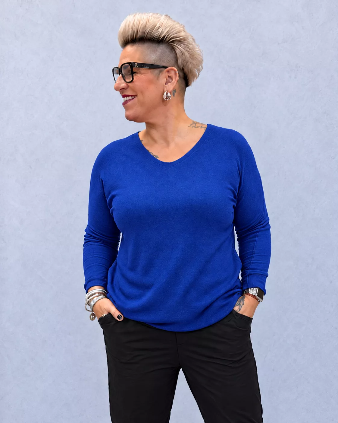 PULL FIN EN VISCOSE – ALEXIA – GRANDE TAILLE 44–46
