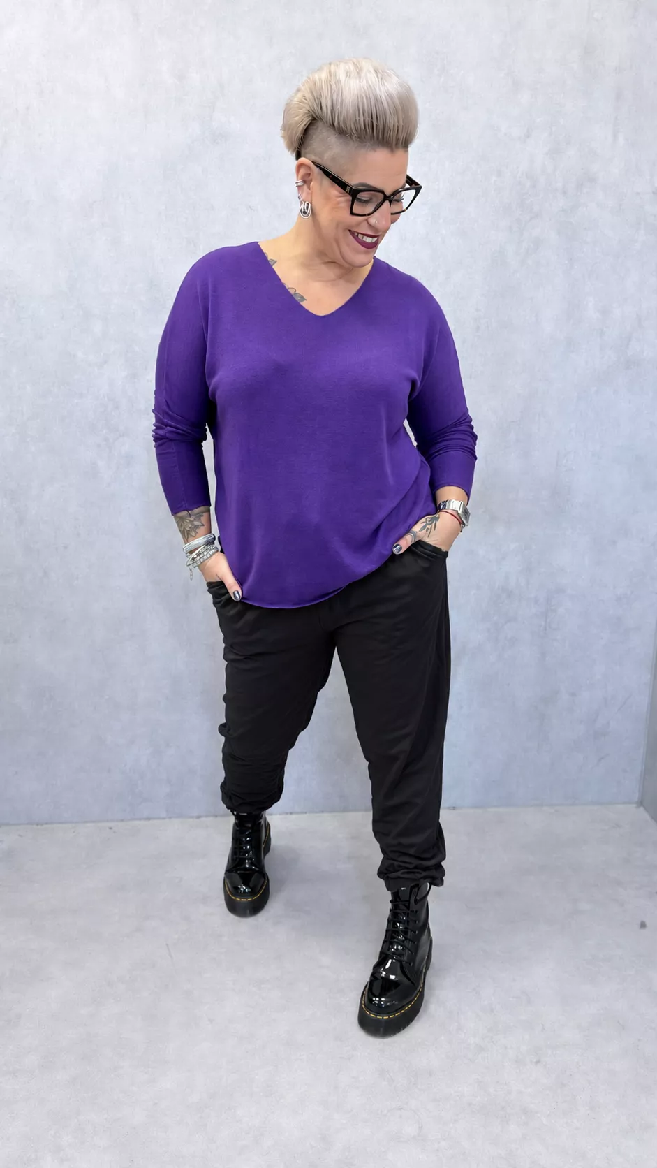 PULL FIN EN VISCOSE – ALEXIA – GRANDE TAILLE 44–46