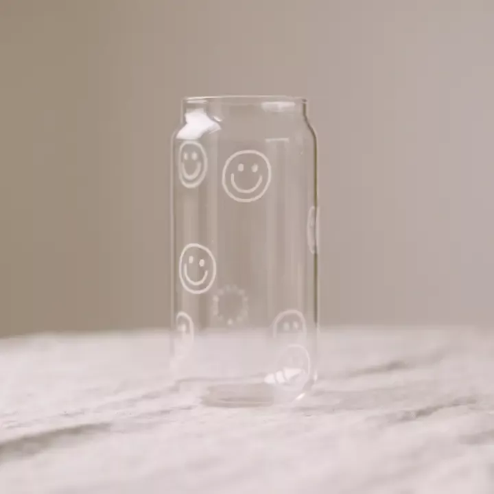 GROSSES TRINKGLAS SMILEY – 500 ML – EULENSCHNITT