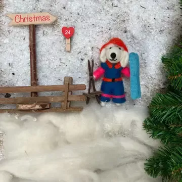 FILZANHÄNGER – SKIPUDEL PORCHA – FELT SO GOOD