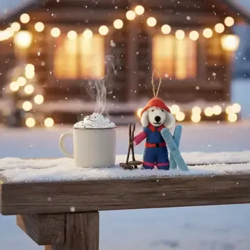FILZANHÄNGER – SKIPUDEL PORCHA – FELT SO GOOD