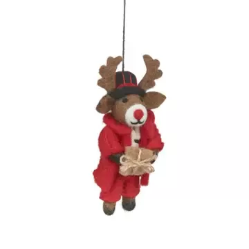 DÉCORATION À SUSPENDRE EN FEUTRE – DASHER LE RENNE – FELT SO GOOD