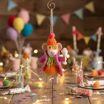 DÉCORATION À SUSPENDRE EN FEUTRE – MARGIE LA SOURIS – FELT SO GOOD