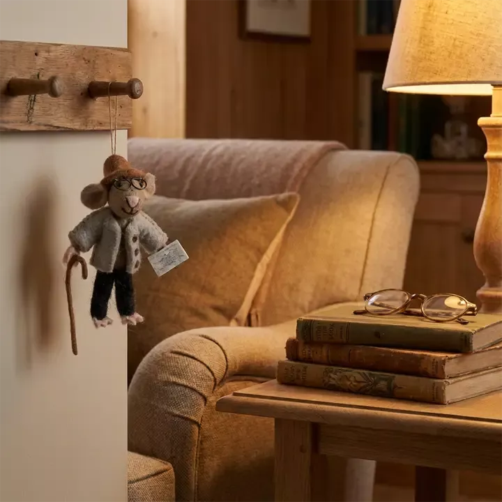 DÉCORATION À SUSPENDRE EN FEUTRE – MILES LA SOURIS GRAND-PÈRE – FELT SO GOOD