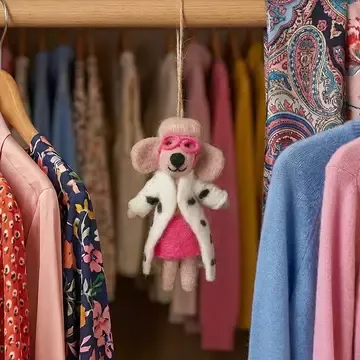 FILZANHÄNGER – PUDEL DELLIE – FELT SO GOOD