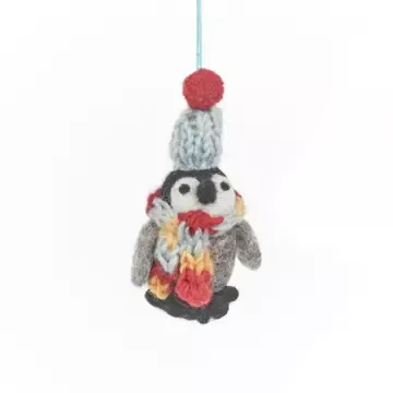 FILZANHÄNGER – PINGUIN FROSTY – FELT SO GOOD