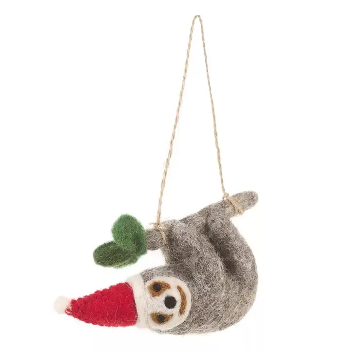 FILZANHÄNGER – WEIHNACHTSFAULTIER – FELT SO GOOD